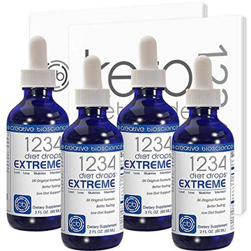 Creative Bioscience 1234 Diet Drops Extreme, 2 Fl Oz (4 Pack) Creative Bioscience uk supplements