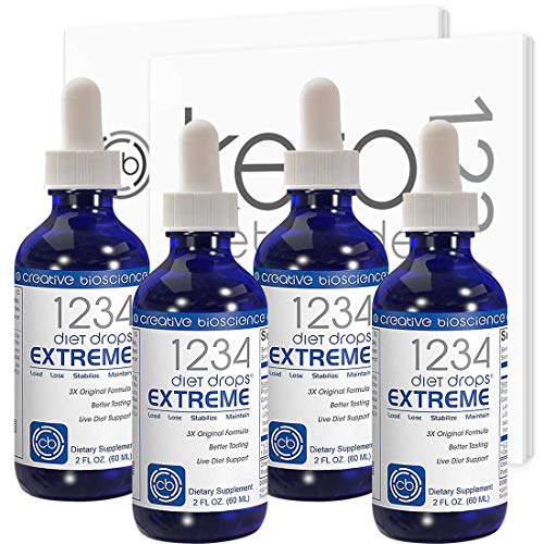 Creative Bioscience 1234 Diet Drops Extreme, 2 Fl Oz (4 Pack) Creative Bioscience uk supplements