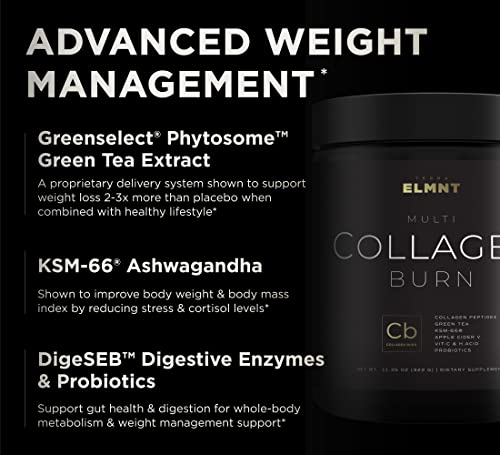 Super Collagen Burn - Premium Collagen Powder for Women Weight & Beauty w. Apple C Vinegar TERRA ELMNT uk supplements