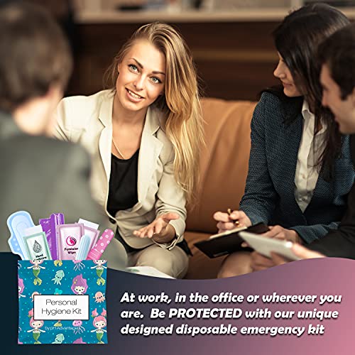 3 x Menstrual All-in-One Kits - Assorted Colors | Convenience on The Go | Single Period Kit Packs pH Advantage uk supplements