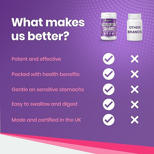 JeaKen - Unflavored Collagen Peptides Powder from Grass-Fed Bovine Sources - Sugar-Free Hydrolyzed Collagen JeaKen uk supplements