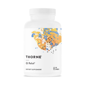 Thorne GI Relief - Digestion Supplement Supports Gut Health & Bloating Relief - Made with Marshmallow Root Extract & Digestive Enzymes - 180 Capsules - 90 Servings Thorne uk supplements