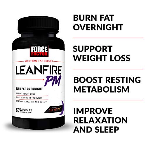 Force Factor LeanFire PM Weight Loss Pills for Women & Men, Fat Burner & Overnight Force Factor uk supplements