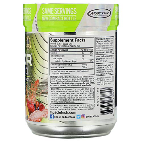 MuscleTech Cell-Tech Creactor - Creatine HCl Formula - Muscle Builder for Men & Women MuscleTech uk supplements
