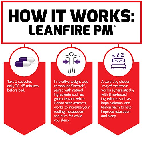 Force Factor LeanFire PM Weight Loss Pills for Women & Men, Fat Burner & Overnight Force Factor uk supplements