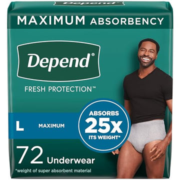 Depend Fresh Protection Adult Incontinence Underwear for Men Depend uk supplements