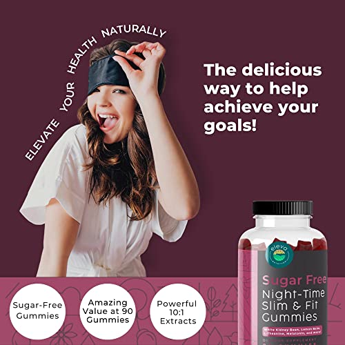 Eleva Nutrition Sugar-Free Night-Time Slimming Gummies - Keto Friendly Hunger Suppressant Eleva Nutrition uk supplements