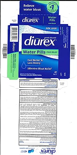 DIUREX WATER PILLS BOX OF 42 Diurex uk supplements