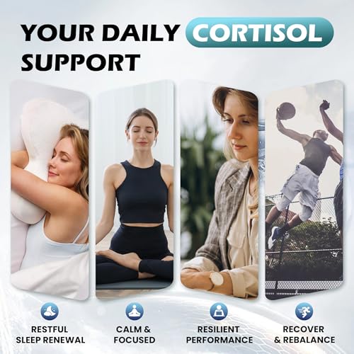 Cortisol Supplements for Women & Men, 18 in 1 Stress & Mood Support Drops with Magnesium 480mg, GABA, Ashwagandha, L-Theanine & Phosphatidylserine, for Relaxation & Sleep, Lemon Raspberry Flavor 60mL Rylaxed uk supplements