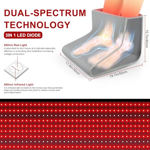 Red Light Therapy for Foot - Red Light Therapy Wrap, Near Infrared Red Light Therapy Device icerattletra uk supplements