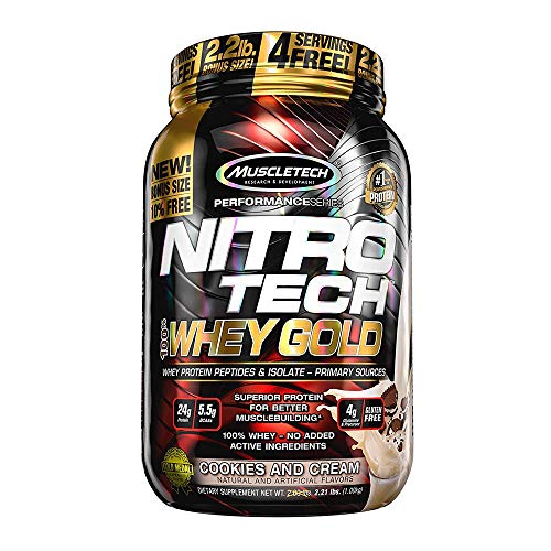 Whey Protein Powder - MuscleTech Nitro-Tech Whey Gold Protein Powder MuscleTech uk supplements