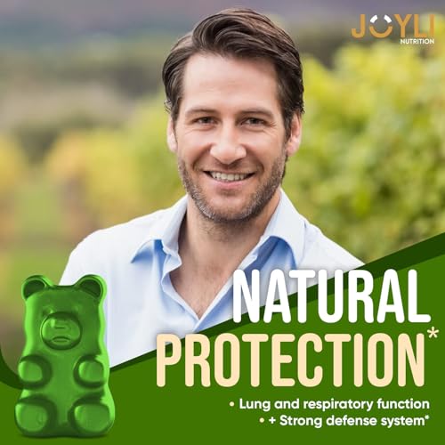 JOYLI Hemp Gummies - Natural Lung Cleanse with Mullein Leaf & Reishi JOYLI Nutrition uk supplements