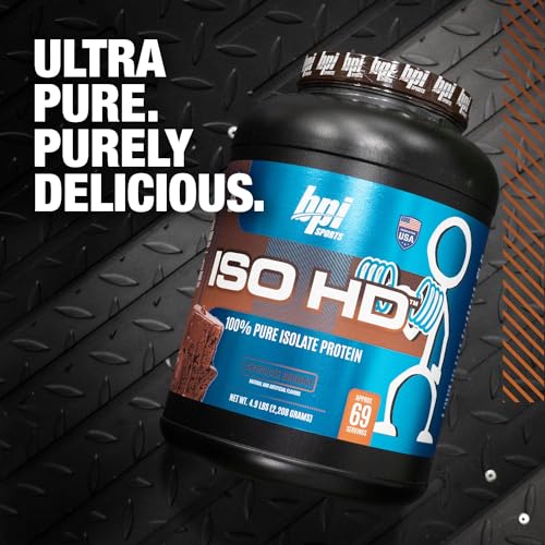 BPI Sports ISO HD Isolate Protein Chocolate Brownie - 69 Servings, 5.4 pounds BPI Sports uk supplements