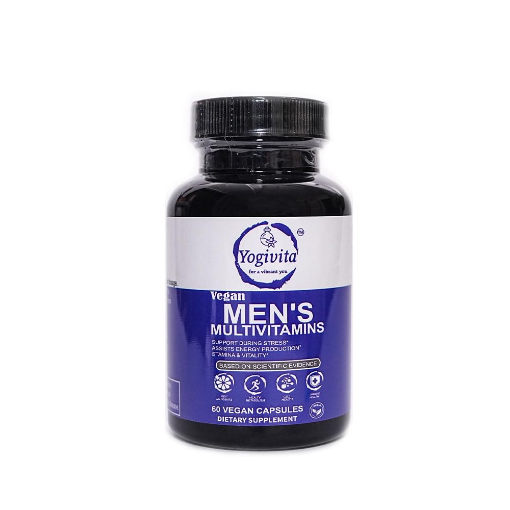 Yogivita Men’s Multivitamin – Complete Wellness, Energy & Immunity Support – Vegan, Gluten-Free, 60 Capsules Yogivita uk supplements