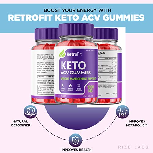 rize labs (2 Pack) RetroFit Keto Gummies - Retro Fit ACV for Advanced Weight Loss rize labs uk supplements