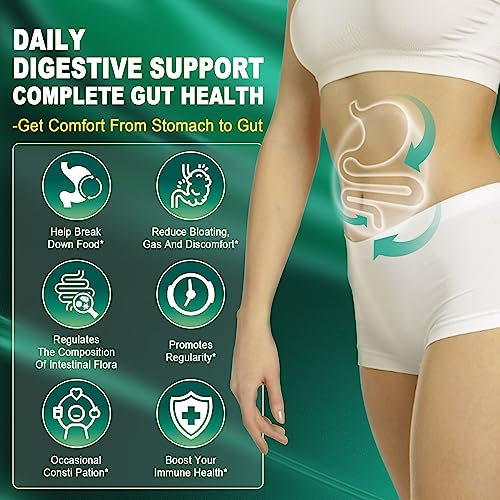 Sugar Free Digestive Enzymes Gummies 1000mg - Break Down Food Quickly - Chewable EnvyCure uk supplements