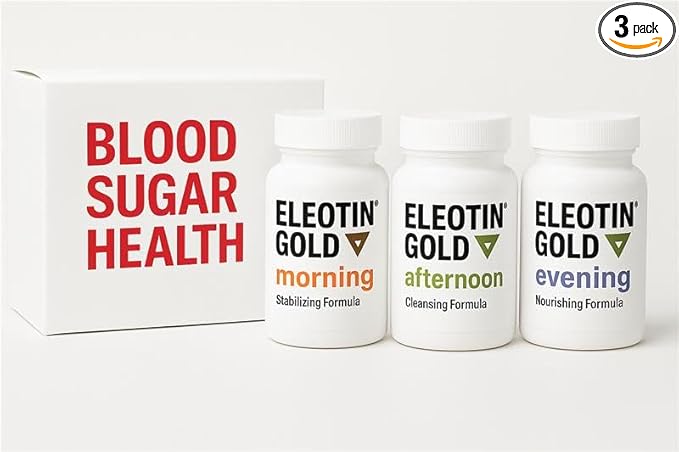 Eleotin Gold Capsules Value Pack Set for Balanced Metabolic Health | Healthy Circulation | Premium Herbal Ingredients | 3 Bottles of Different Formula | 60 Capsules Each Eleotin uk supplements