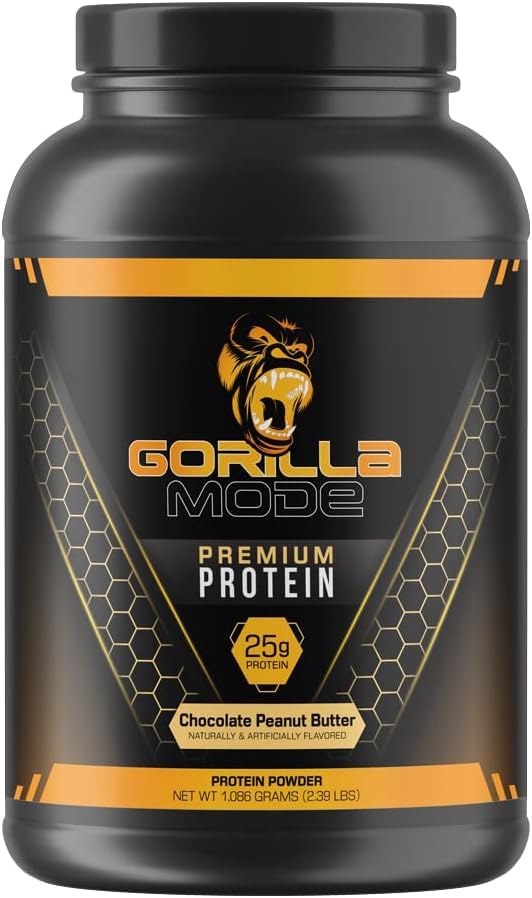Gorilla Mode Premium Protein - Chocolate Peanut Butter / 24 Grams of Protein/Recover Gorilla Mind uk supplements