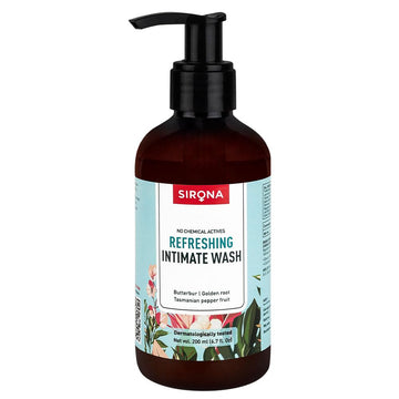 Sirona Natural Refreshing Feminine Wash - 6.7 Fl Oz (200 ml) | No Chemical, No Irritation, pH Balanced Intimate Sirona uk supplements