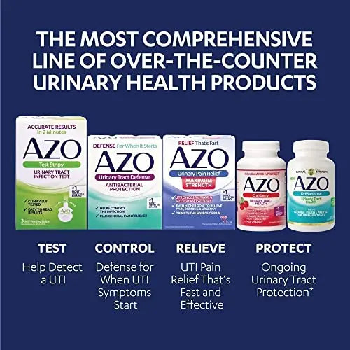 AZO D Mannose Urinary Tract Health, Cleanse, Flush & Protect The Urinary Tract, No.1 Pharmacist Recommended Brand, Clinical Strength, Non-GMO, 120 Count (Pack of 2) AZO uk supplements