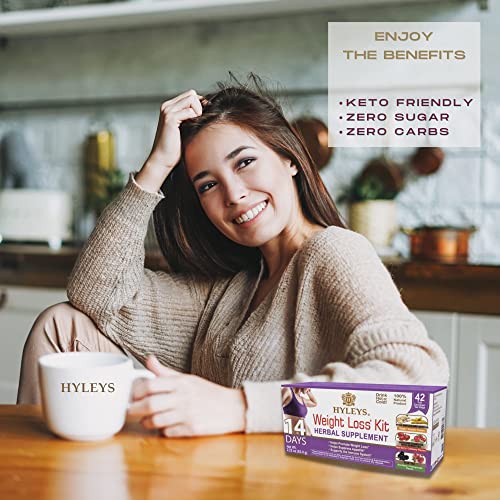 Hyleys 14 Day Weight Loss Tea - 42 Tea Bags (1 Pack), Detox Tea for Cleanse HYLEYS uk supplements
