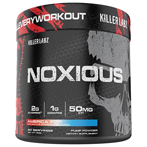 Noxious Extreme Nitric Oxide Booster Pump Pre-Workout Powder | Endurance and Muscle KILLER LABZ uk supplements