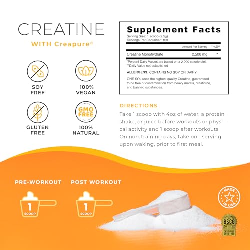 One Sol Creatine for Women Booty Gain, All Natural Women's Creatine Powder One Sol uk supplements