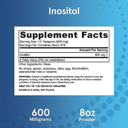 Jarrow Formulas Inositol 600 mg, Dietary Supplement for Cellular Health Support, 8 oz Jarrow Formulas uk supplements