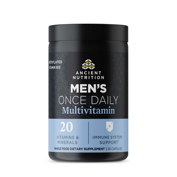Ancient Nutrition Multivitamin for Men, Ancient Multi Men's Once Daily Vitamin Supplement 30 Ct, Vitamin A, Vitamin B and Vitamin K2, Fenugreek Seed Ancient Nutrition uk supplements