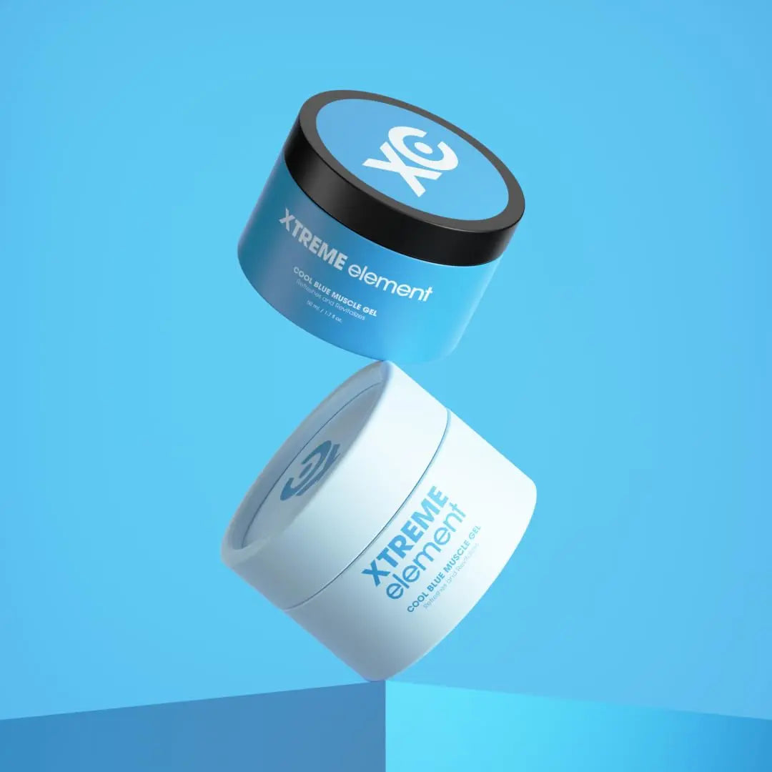 Xtreme Element Cool Blue Muscle Gel | Workouts Muscle Cooling Essential Oils for Smooth Body, Muscle Gel to Attain Flexible Joints, Soothe and Healing Gel | Natural, Plant-Based, and Cruelty-Free Xtreme Element uk supplements