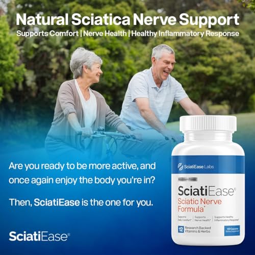 SciatiEase Sciatic Nerve Health Support - Sciatic Nerve Supplement with Pea, Vitamin B SciatiEase uk supplements