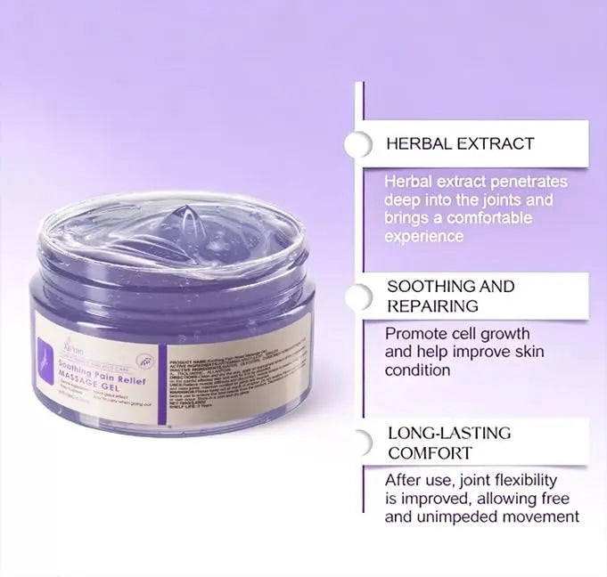 2 Tubes of Soothing Massage Gel, Suitable for Daily use - 3.53 oz. Provides Cooling Relief for Knees, Waist, Neck, Back, Shoulders, Hands, and feet. Contains Mugwort and Ginger extracts. XIFYHO uk supplements