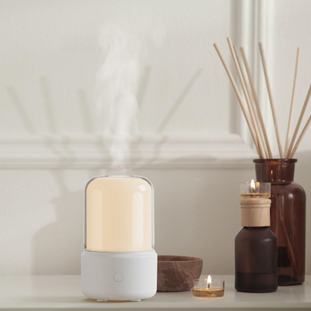 Candlelight Flame Air Diffuser,Portable Essential Oil Diffuser Noiseless 120ML Aroma Diffuser Waterless AEKAN uk supplements
