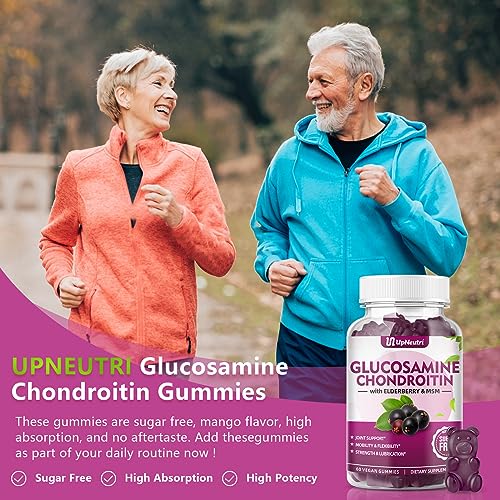 UPNEUTRI Glucosamine Chondroitin Gummies Sugar Free, Extra Strength 1500mg UPNEUTRI uk supplements
