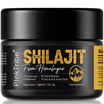 Shilajit Resin, Original Himalayan Shilajit 30g - Gold Grade 100% Pure, Rich in Fulvic P!nkTribe uk supplements