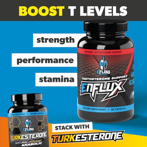 eFlow Nutrition Enflux Natural T Support with KSM-66 Ashwagandha - Supplement eFlow Nutrition uk supplements
