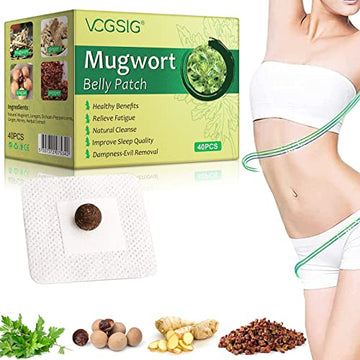 Mugwort Stickers, 40PCs Mugwort Navel Stickers - Parches para Bajar de Peso Rapido ALIVO uk supplements