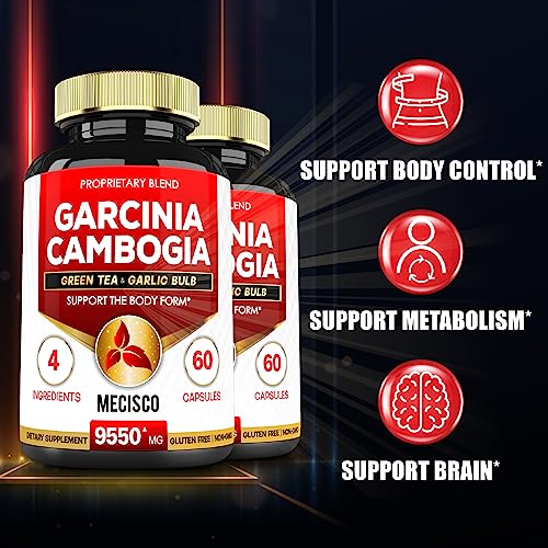 Garcinia Cambogia 9550mg - 4 Month Supply - Supplement for Men and Women - A Natural Mecisco uk supplements