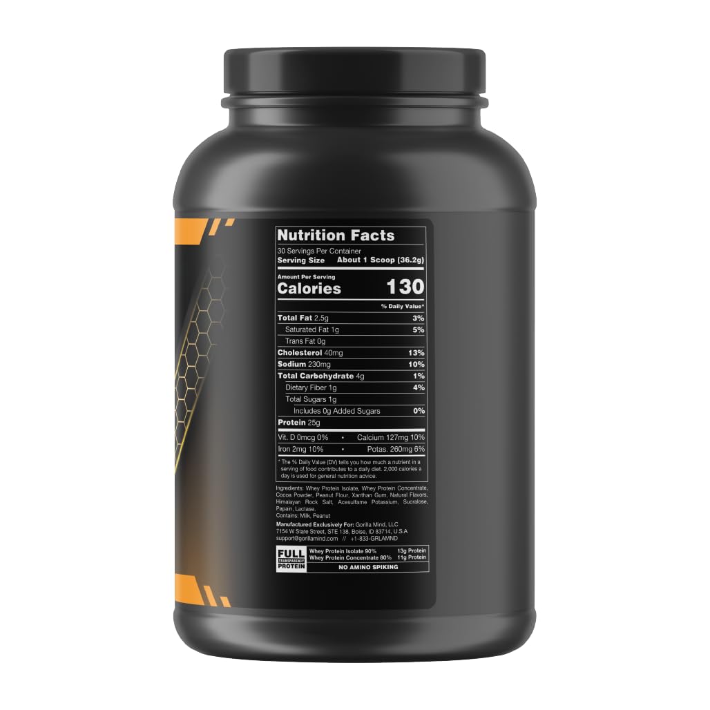 Gorilla Mode Premium Whey Protein - Chocolate Peanut Butter / 25 Grams of Whey Gorilla Mind uk supplements