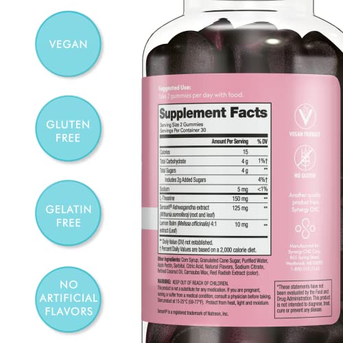 Flat Tummy Tea Ashwagandha Gummies (60 Count) feat. Lemon Balm - Destress,Calm Flat Tummy Tea uk supplements