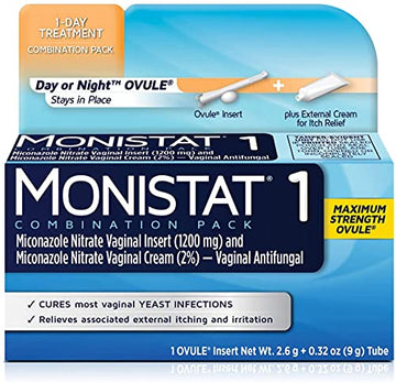 Monistat 1-Day | Day or Night Combination | Yeast Infection Treatment, Prefilled, 1 Pack Monistat uk supplements