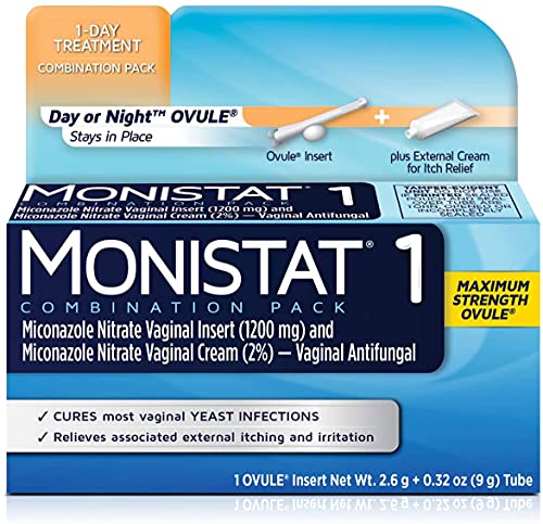Monistat 1-Day | Day or Night Combination | Yeast Infection Treatment, Prefilled, 1 Pack Monistat uk supplements