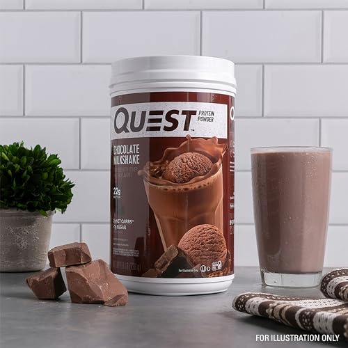 Quest Nutrition Chocolate Milkshake Protein Powder, 22g Protein, 2g Net Carbs, 1g Sugar Quest Nutrition uk supplements