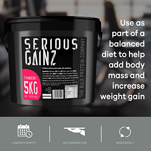 The Bulk Protein Company, SERIOUS GAINZ - Whey Protein Powder - Weight Gain, Mass Gainer The Bulk Protein Company uk supplements