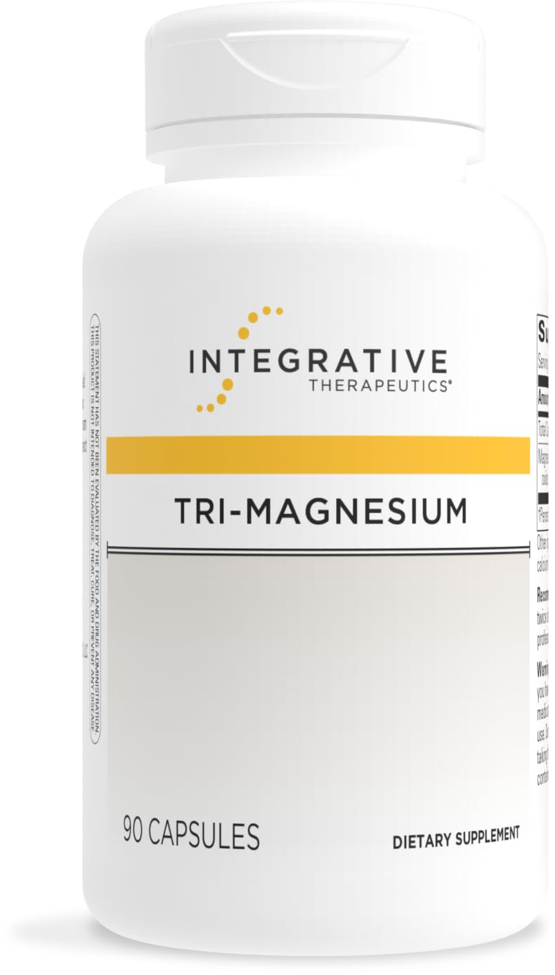 Integrative Therapeutics Tri-Magnesium - Supports Cellular Energy & Energy Metabolism* - Magnesium Supplement for Heart & Nerve Health Support* - Third-Party Tested - 90 Capsules (90 Servings) Integrative Therapeutics uk supplements
