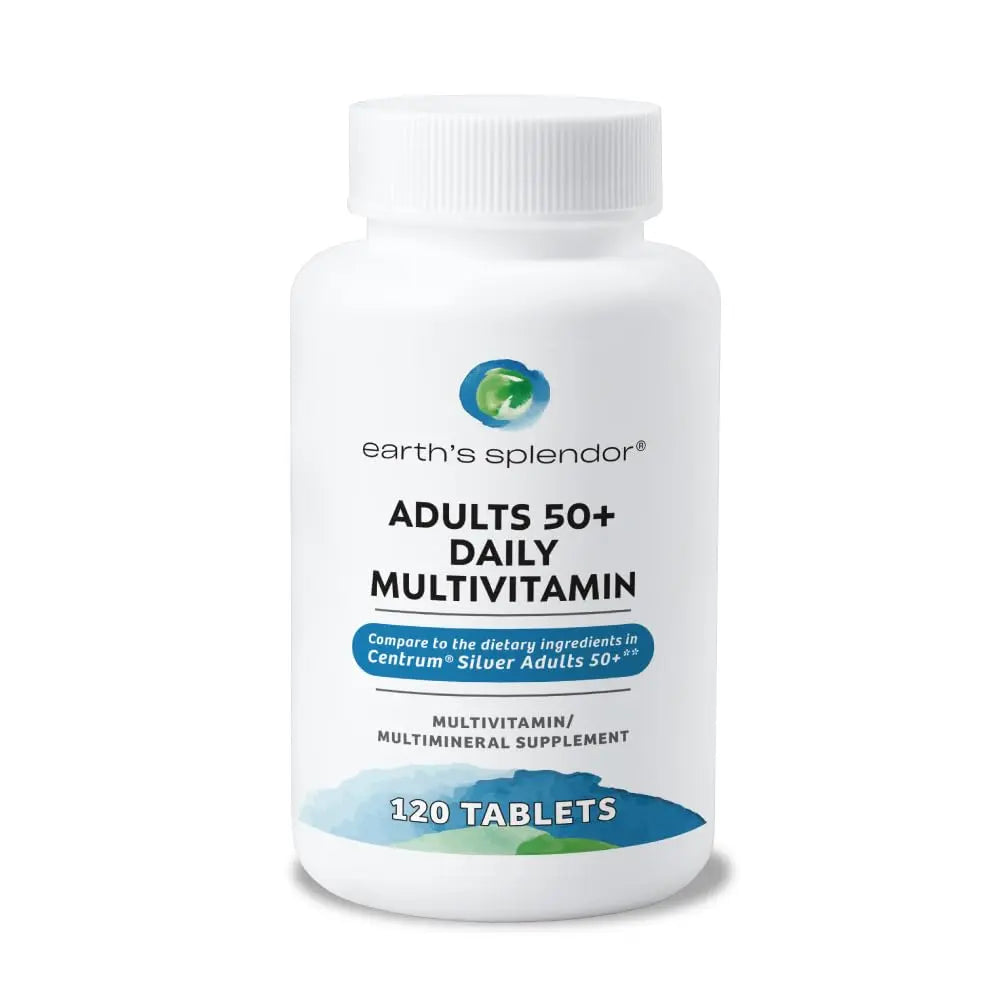 Earth's Splendor Adults 50+ Daily Vitamin- Overall Wellness Support, Daily Nutrients, 120 Day Supply Earth's Splendor uk supplements