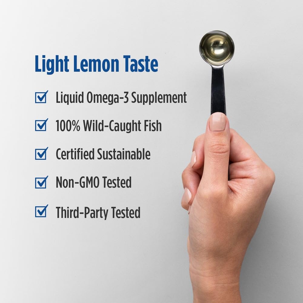 Nordic Naturals Omega-3, Lemon Flavor - 16 oz - 1560 mg Omega-3 - Fish Oil - EPA & DHA - Immune Support, Brain & Heart Health, Optimal Wellness - Non-GMO - 96 Servings Nordic Naturals uk supplements