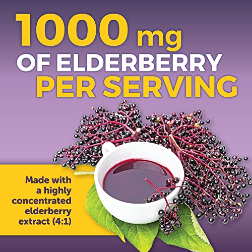 Viva Naturals Sambucus Elderberry with Vitamin C and Zinc for Adults - 5 in 1 Sambucus Viva Naturals uk supplements