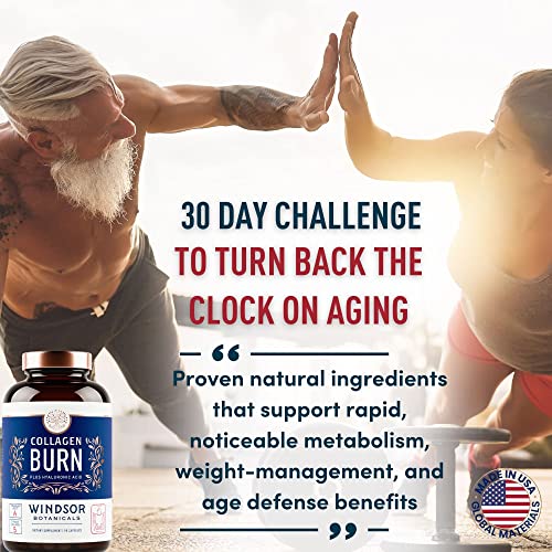 Thermogenic Multi Collagen Burn Capsules - Hydrolyzed Multi Collagen Complex Types WINDSOR BOTANICALS uk supplements